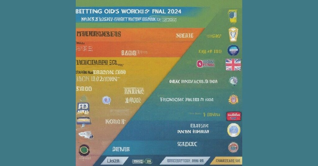 Betting Odds Cricket World Cup Final 2024 with details chart