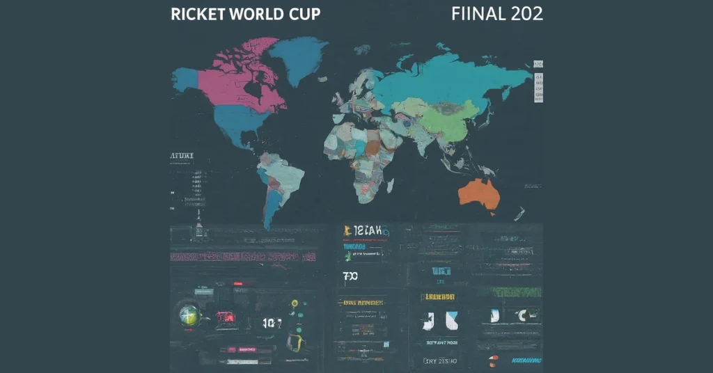 Betting Odds Cricket World Cup Final 2024 with graphs and chart