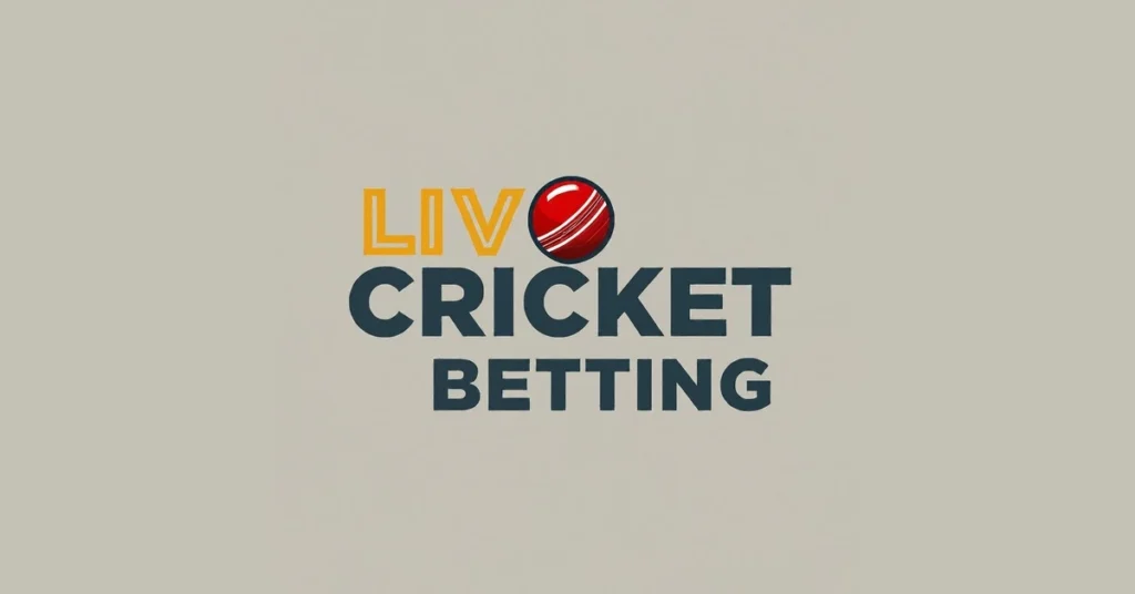 live cricket betting in india wrriten with cricket ball