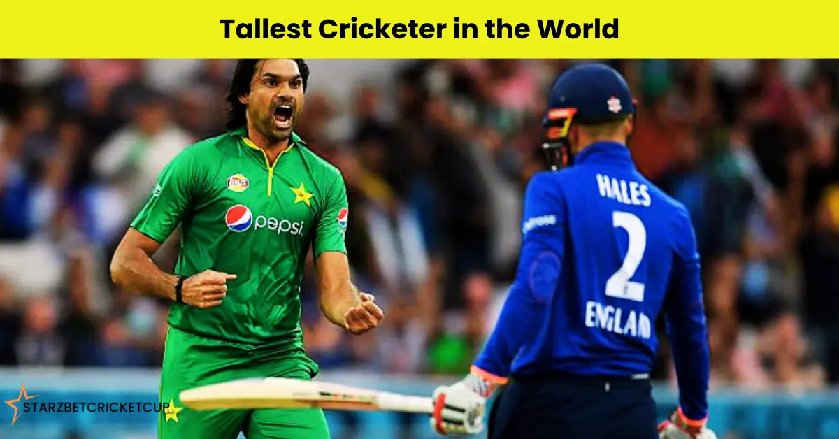 Muhammad irfan bolt and celeberate Tallest Cricketer in the World