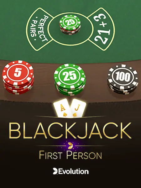 First Person Blackjack online casino game