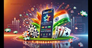 Illustrative image featuring 'Best Betting Sites in India With Instant Withdrawal,' highlighting the premium platform Starzbet with a professional, visually engaging layout