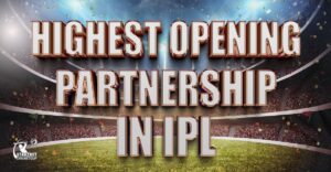 highest opening partnership in ipl